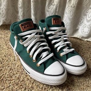 Converse CT All Star Dragon Scale Bronze Green Hi Top Sneakers Womens 9 A09219F